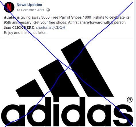 adidas fake message|Fact Check: Adidas Is Not Giving Shoes For Free, the .